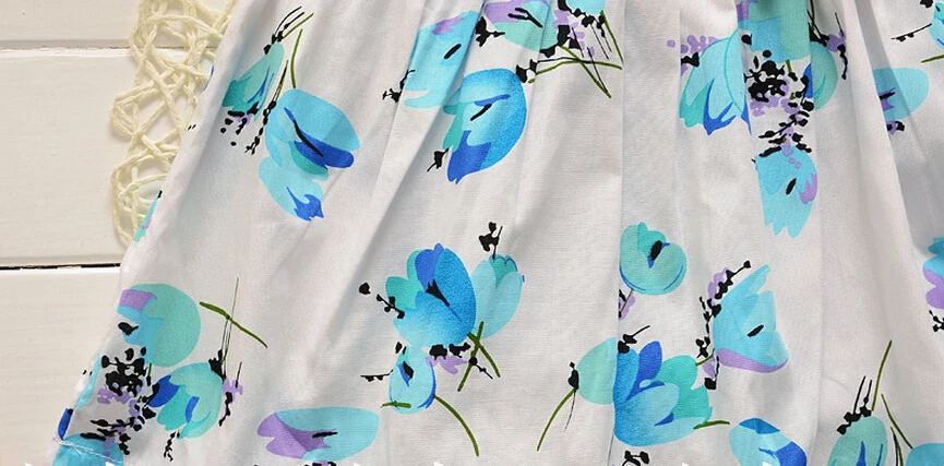 Детское Хлопковое платье BibiCola с цветком для девочек на лето 2020 | Детская одежда и