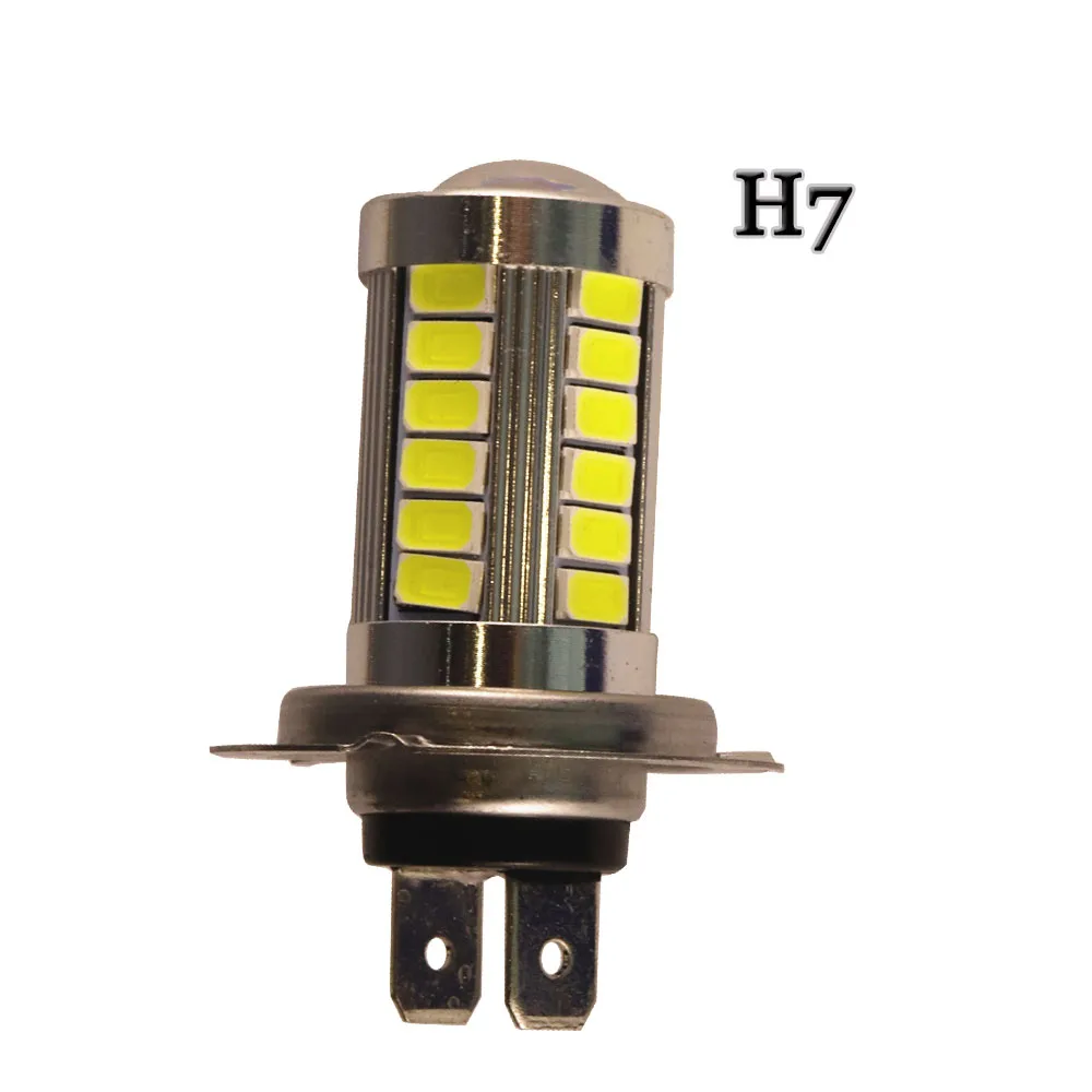 2 шт./лот H4 LED 33 SMD 5630 5730 H8 H9 H11 H7 9005 9006 автомобильная светодиодная лампа для