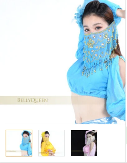 

Egypt Belly dance veil indian dance props supplies phoeni veil chiffon material 9 multiple colors