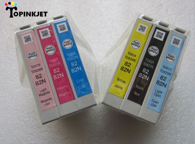 Оригинальные чернила для EPSON T0821N T0826N принтера Stylus Photo RX690 RX610 RX590 82N|ink for epson|ink printer