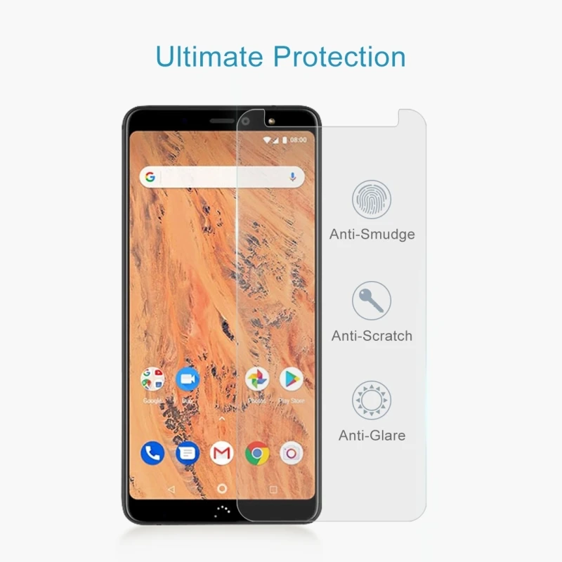 Для BQ Aquaris X2 / Pro U Plus X5 0 26 мм 9H твердость поверхности 2.5D Закаленное стекло Защитная