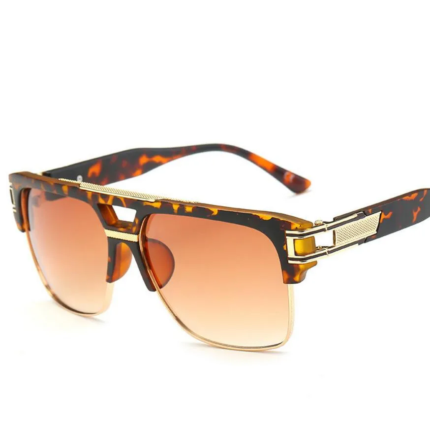 2017 мужские солнцезащитные очки фирменный дизайн большие квадратные