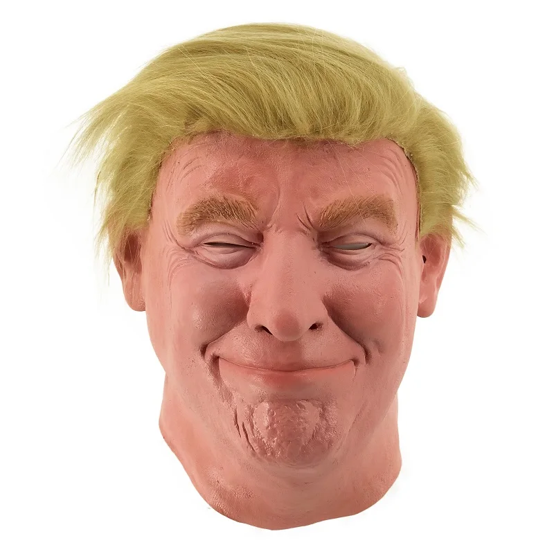 Латексная Маска Дональда Трампа маскарадный костюм на Хэллоуин Бильярд