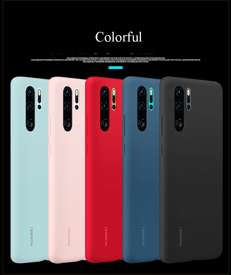 Официальный Мягкий силиконовый чехол huawei P30 Pro Чехол Стильный Анти-осенний ультра-тонкий задний чехол защитный чехол P30