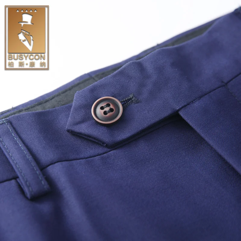 Модный облегающий костюм из 3 предметов Королевский синий для мужчин с брюками