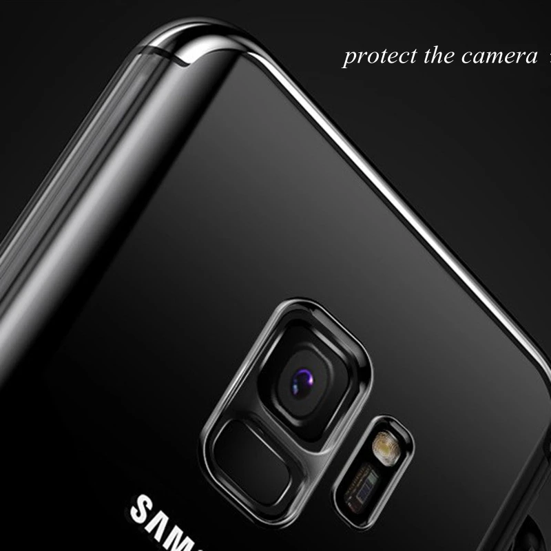 Чехол для Samsung Galaxy S9 S9plus чехлы Роскошный прозрачный чехол с полным покрытием на 360