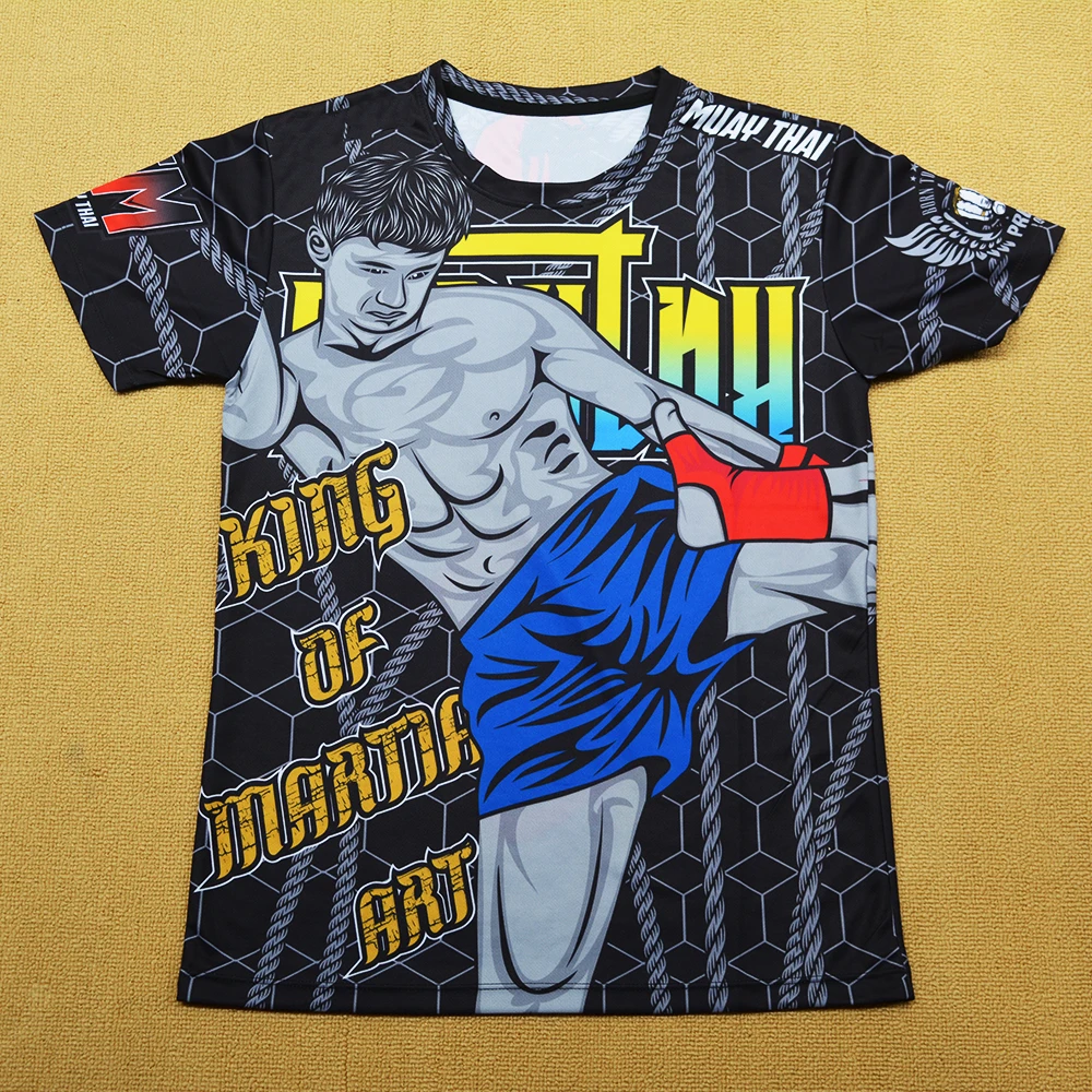 Сублимационный принт MMATrunks Рашгард BJJ Wushu Sanda быстросохнущие рашгарды муай тай ММА