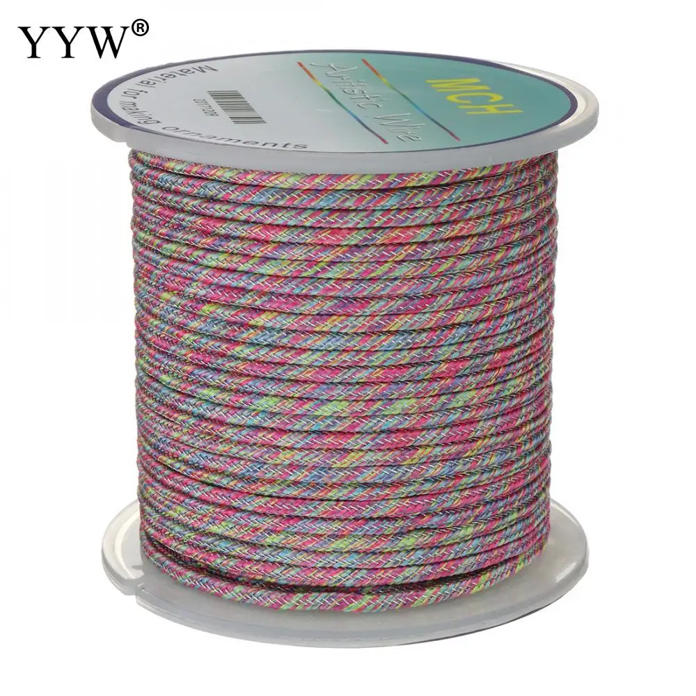 Нейлоновая китайская веревка с узлом 2 мм для браслета плетеный шнур кистями и