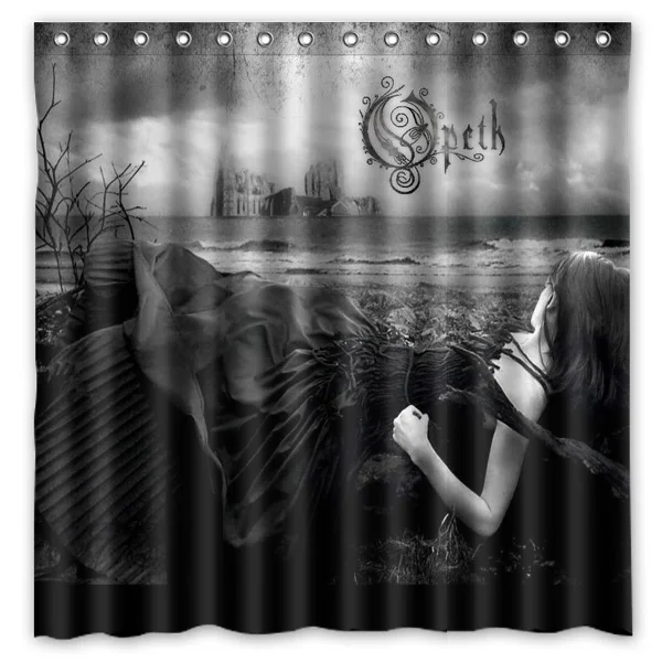 Шторы для душа из полиэстера водонепроницаемые и моющиеся занавески с принтом 72