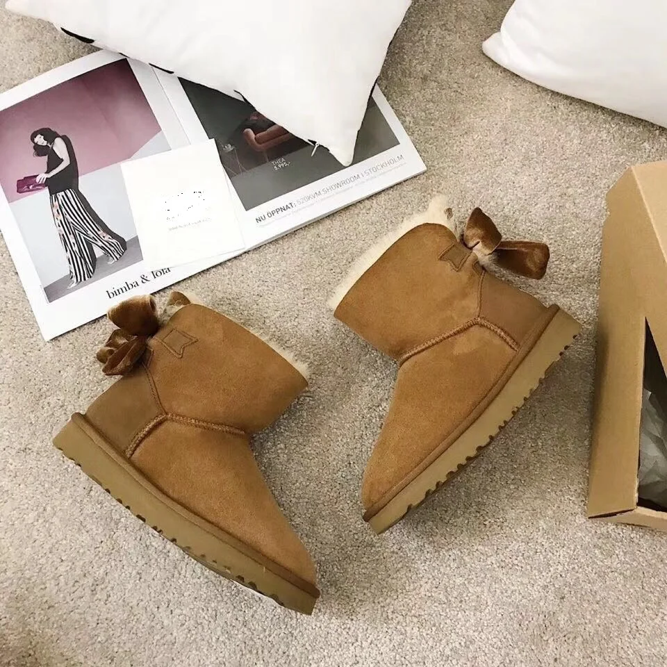 Новейшие высококачественные зимние сапоги в Европе 2019 году натуральная овчина