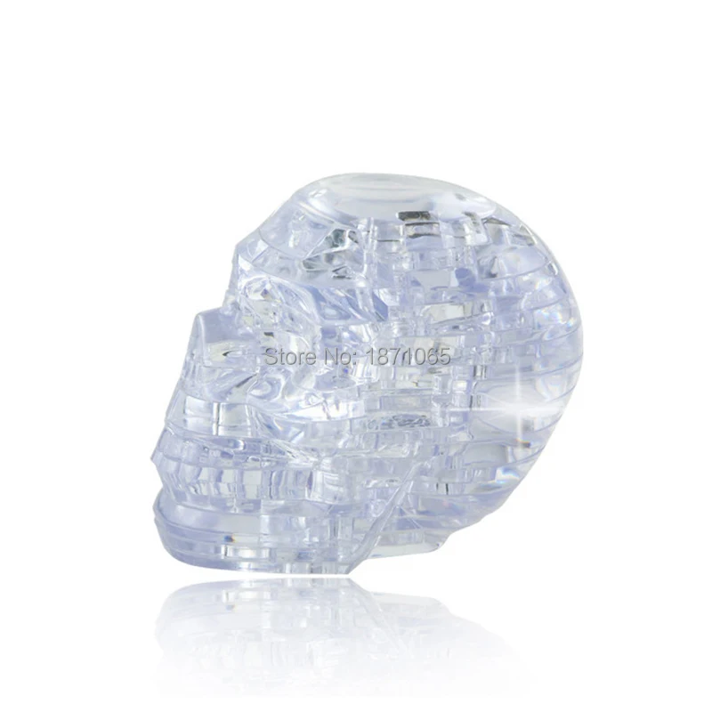 3D-пазл с кристаллами и флэш-подсветкой веселая модель черепа для