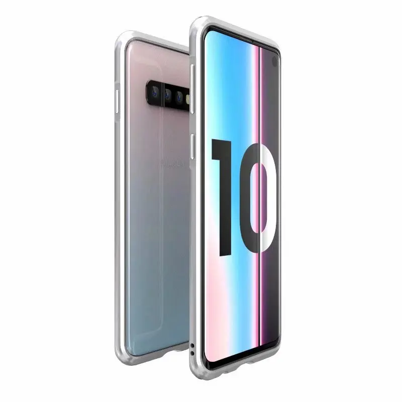Алюминиевый металлический чехол-бампер для Samsung Galaxy S10 тонкий ударопрочный