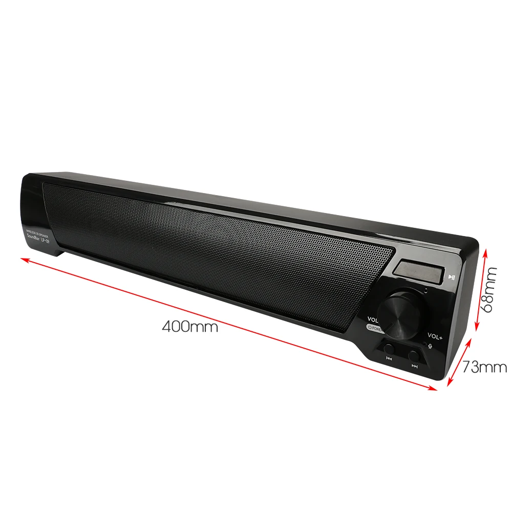 TOPROAD Портативный Bluetooth Soundbar Беспроводной Динамик s Магнитная enceinte 10 Вт двойной бас