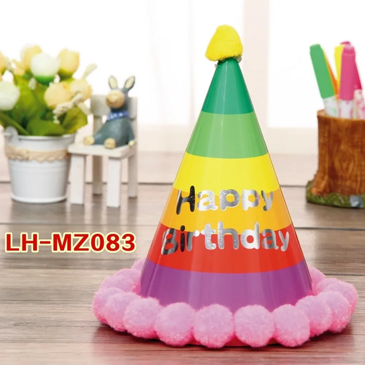 20 шт. модные детские шляпы в виде бумажных шариков|kids party decoration|party decorationbirthday hat |