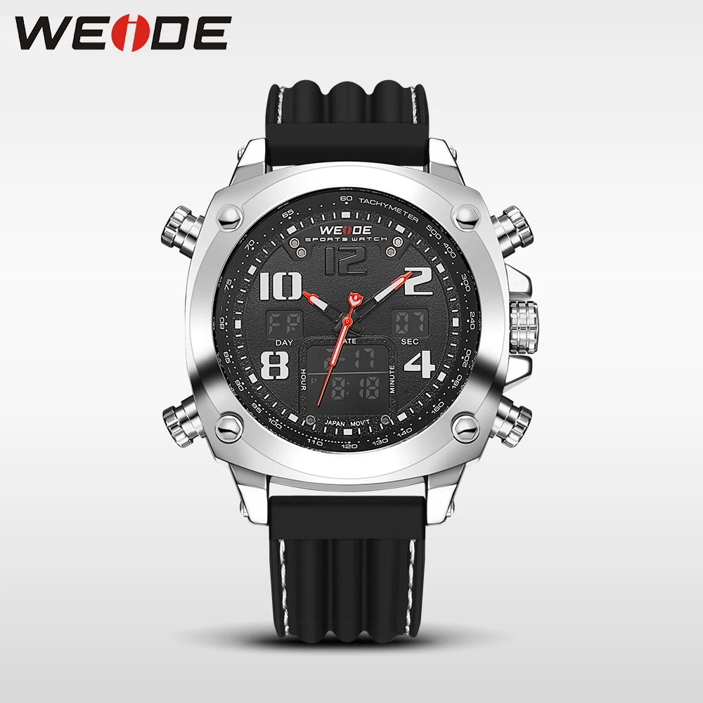 Relogio masculino WEIDE Модные повседневные мужские с двумя часовыми поясами ретранслятор