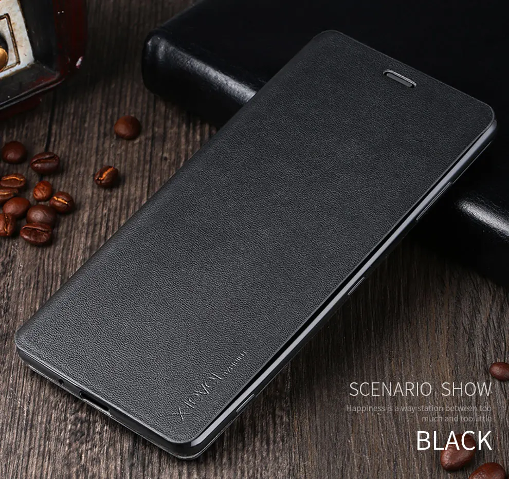 Роскошный кожаный чехол с откидной крышкой для Sony Xperia XA2 XA1 10 Plus Ультратонкий