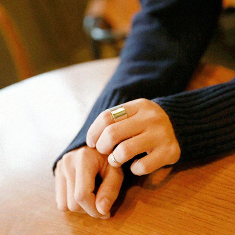 Мужские и женские блестящие кольца из серебра 100% пробы|Кольца| |