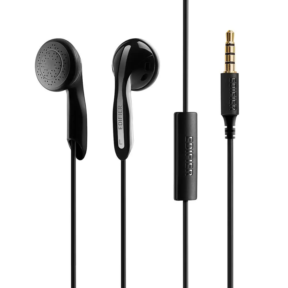 Наушники Edifier H180/P180 наушники-вкладыши Hi-Fi стерео для iPhone iPad iPod samsung с 3,5 мм Earpods - Цвет: P180 BLACK