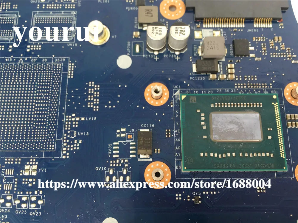 Yourui для Dell Inspiron 3521 дюйма 5521 фотоэлемент 0RD7JC RD7JC VAW00 DDR3L материнская плата ноутбука