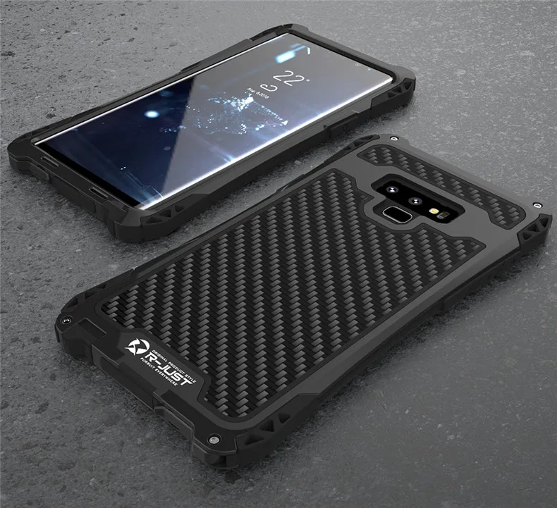 R-просто для samsung Note 9 чехол металлический алюминиевый водонепроницаемый чехол для samsung Galaxy Note 8 Note9 Защитная Броня анти шок