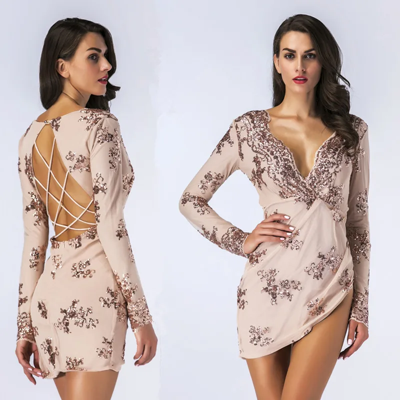 2020 Summer Women's High Quality Elegant Luxury Sequin Dresses Women Bodycon Tight Sexy Club Party Dress Vestido | Женская одежда