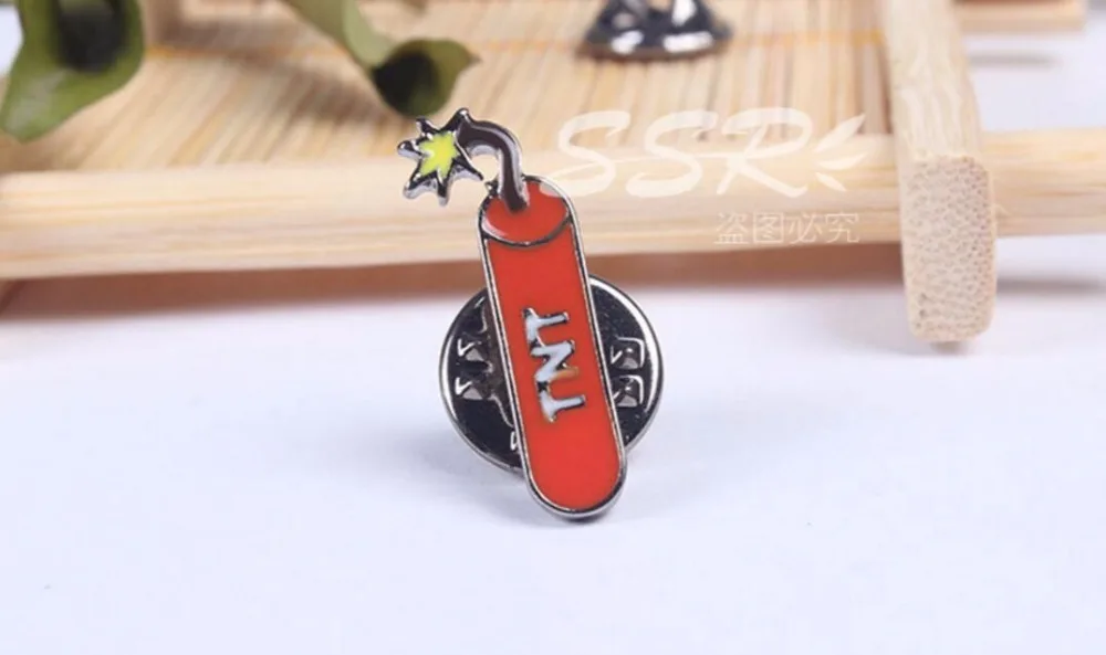 Timlee X088 BDNew Oil Drop Cute Stop Hand TNT Pencil Metal Brooch Pins Button Girl Jeans Bag Decoration Gift Wholesale | Украшения и