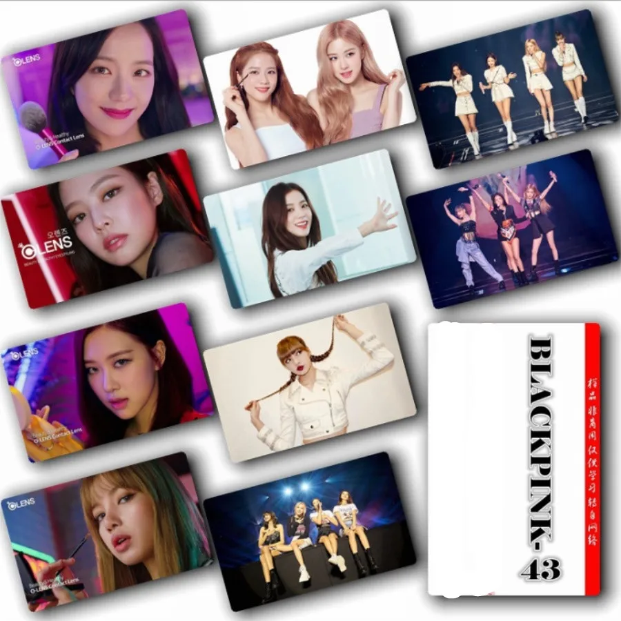 Kpop Blackpink Kill This Love фото липкая карта фотостудия Дженни HD плакат Лиза карты с кристаллами стикер 10 шт