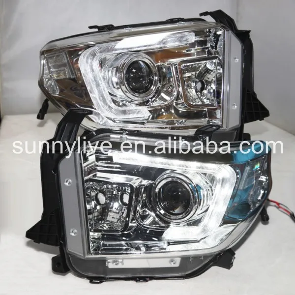 

For TOYOTA Tundra LED Head Lamp 2014 year Chrome housing SNv2