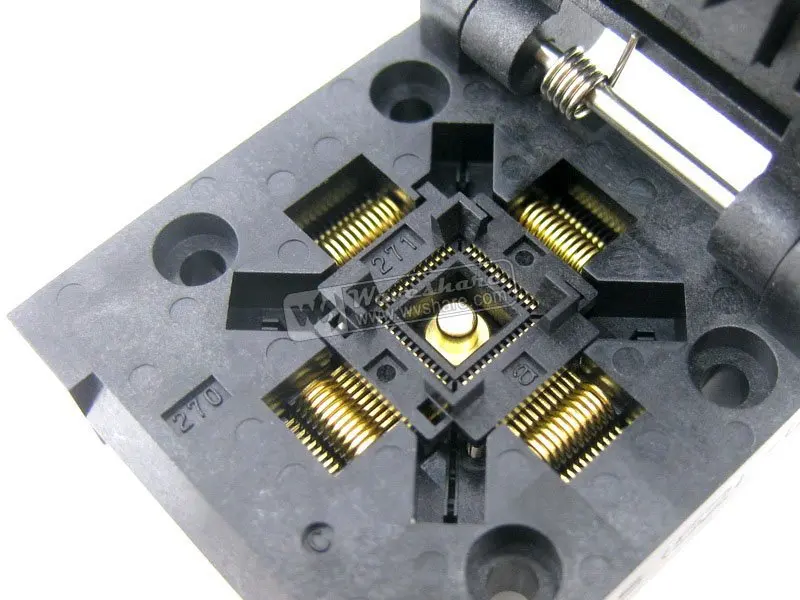 QFN48 MLP48 MLF48 QFN 48 (52) BT 0.4 01 Enplas 6x6mm Шаг IC Тест Выгорания Розетка с Заземлением|socket|socket 478