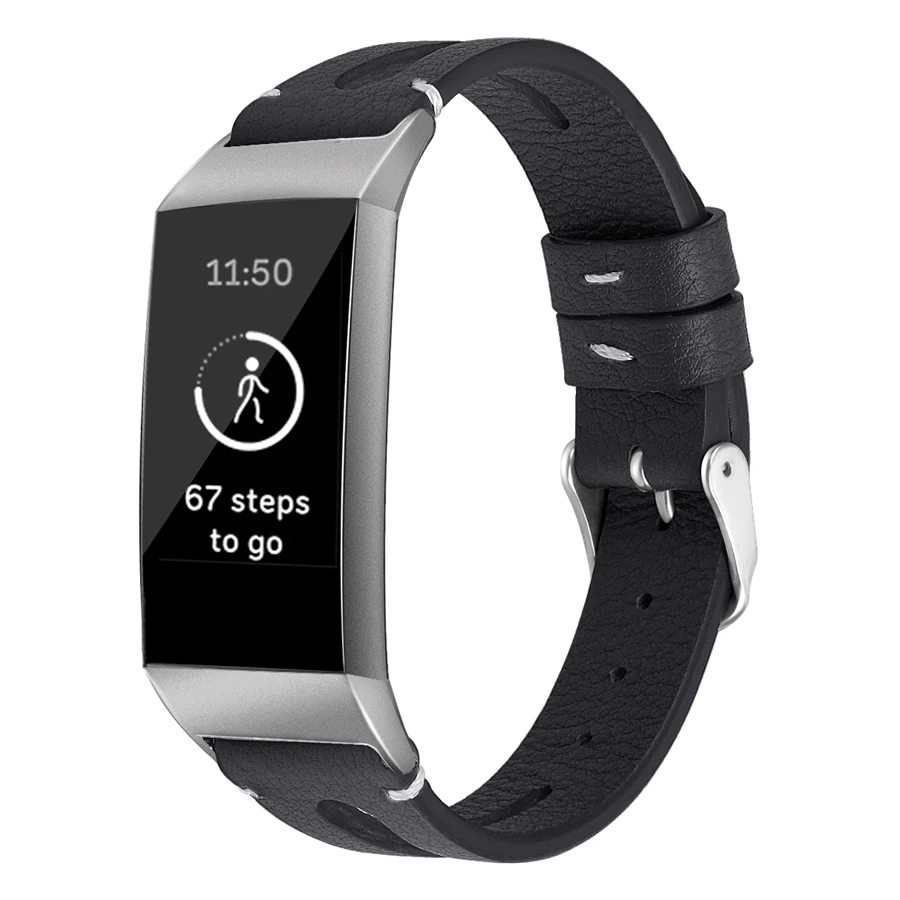 Кожаный ремешок для Fitbit Charge 3 Смарт-часы ремешок Браслет замена PU Smartband для Fitbit Charge 3 Band
