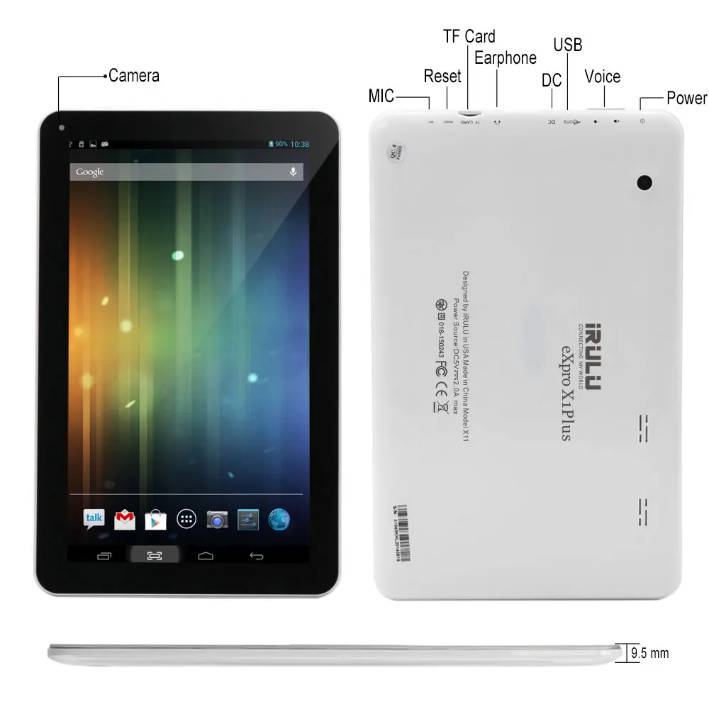 IRulu expro x1plus 10.1 ''Планшеты Android 6.0 4 ядра 1.3 ГГц Встроенная память 8 ГБ тонкий