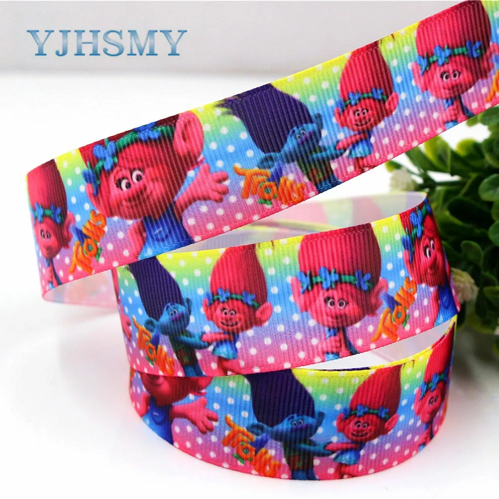 YJHSMY H 17522 825 10 ярдов 25 мм мультфильм термопечать grosgrain Свадьба DIY аксессуары
