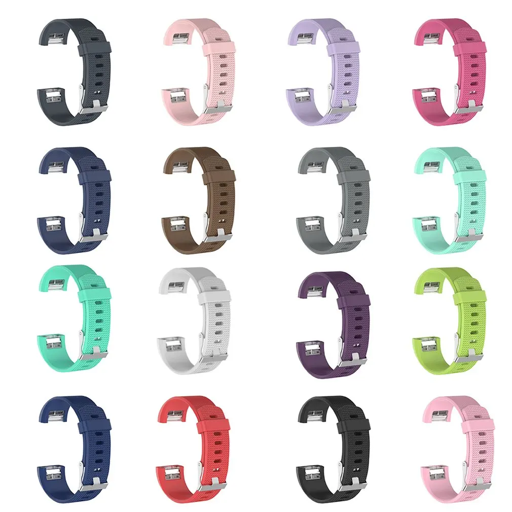 Для fitbit charge2 полоса 3D Сменные ремни Полоса мягкий силиконовый Смарт часы