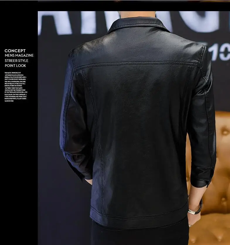 M 4XL новинка 2019 Мужская трендовая тонкая корейская модная мотоциклетная рубашка