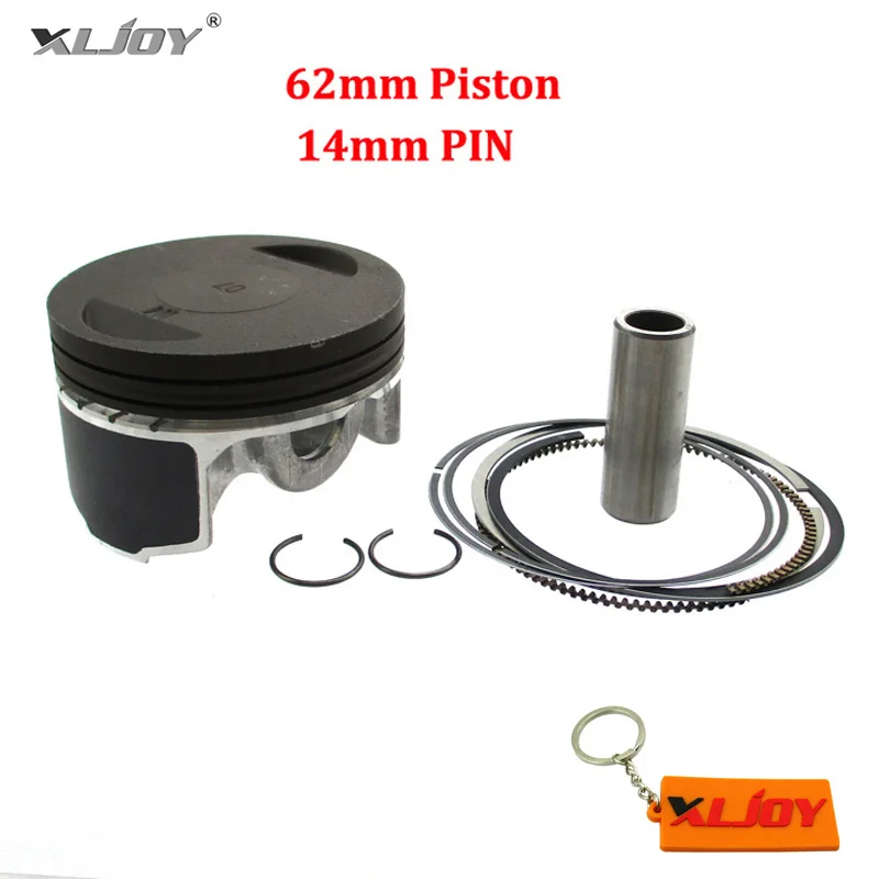 XLJOY Z190 2 Поршневой клапан комплект 62 мм для Zongshen 190cc 2 в Z190 Код двигателя №: ZS1P62YML-2 питбайк