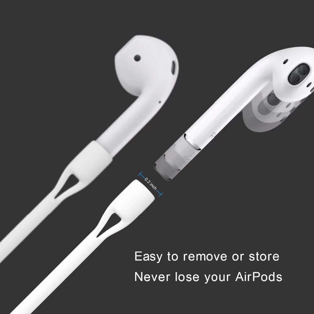 Легкий красочный чехол на ремешке силиконовый кабель для Apple Airpods | Электроника