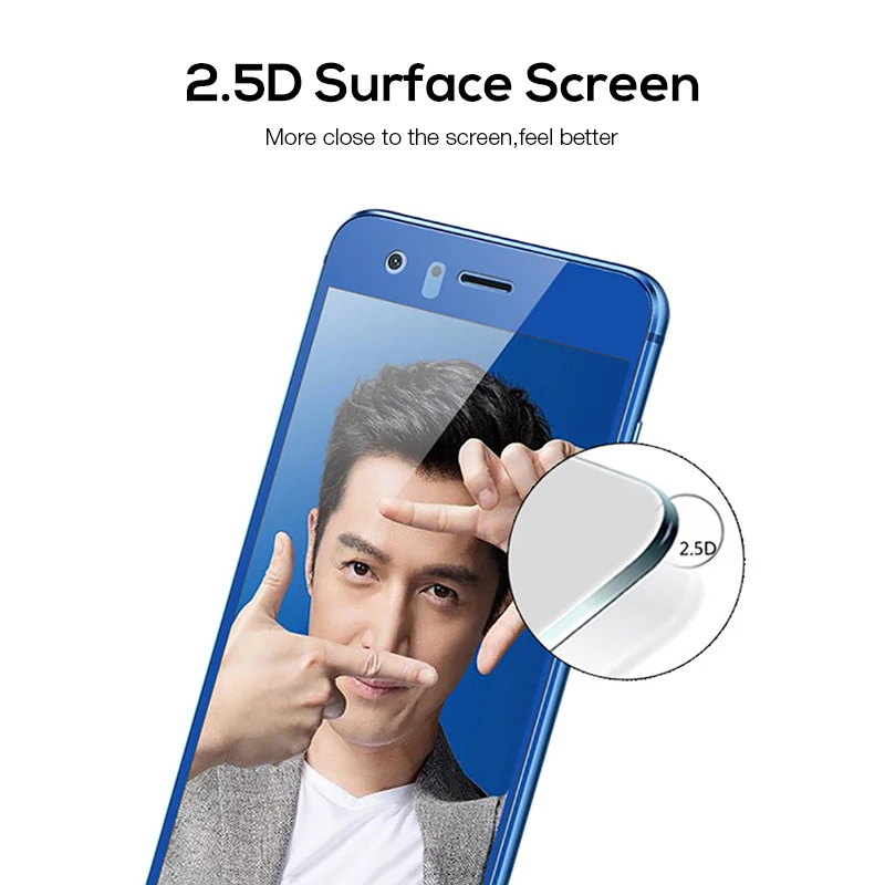 Для Huawei Honor 9 Экран протектор topk Бесшовные полный охват HD Ясно царапинам