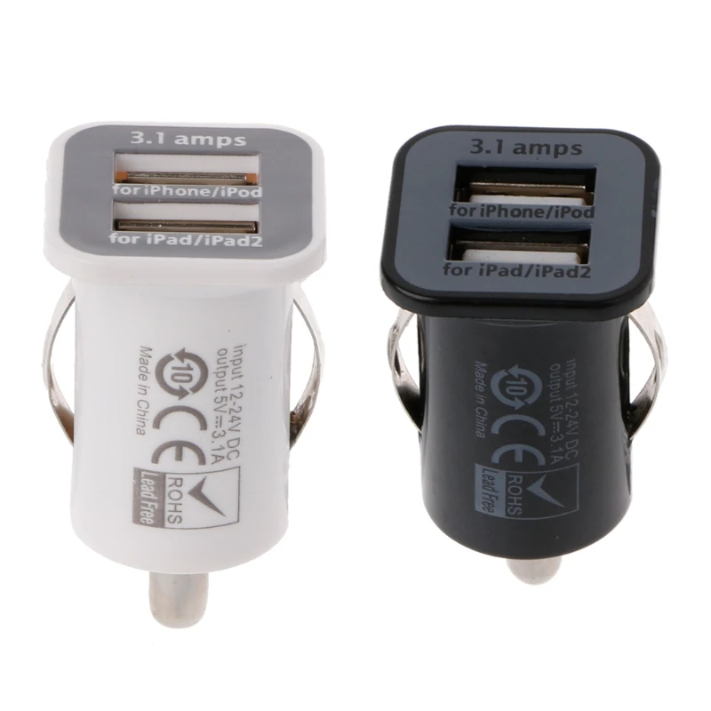 Автомобильный адаптер зарядного устройства с двойным USB разъемом автомобильный
