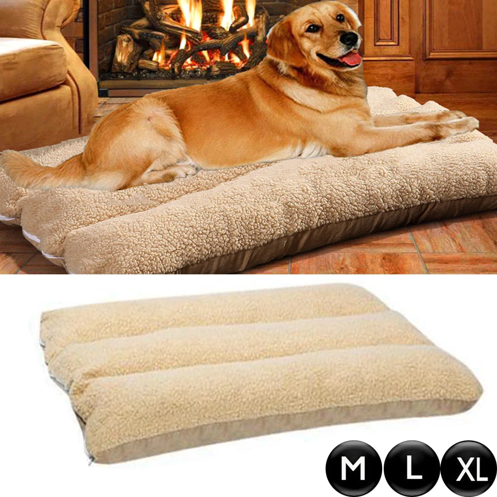 Теплая Флисовая кровать для собак Мягкая диванка и кошек с удаляемый моющийся