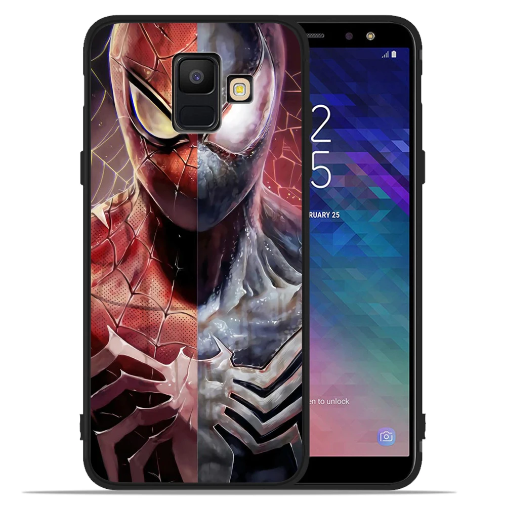 Чехол Marvel, Железный человек, яд, Дэдпул, Человек-паук, для samsung Galaxy A750 A9 A6 A7 A8 Plus A3 A5 A7, оболочка