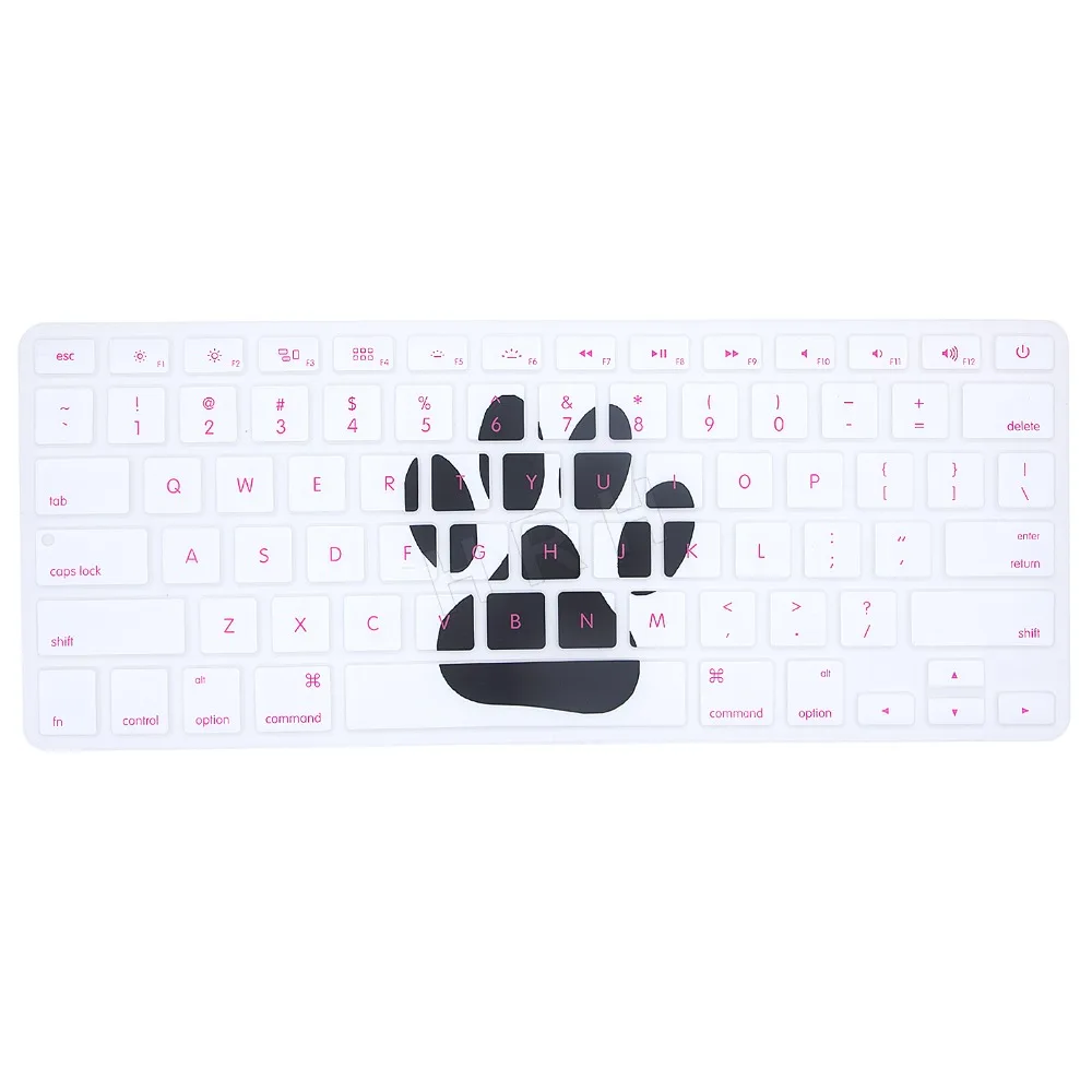 Силиконовый чехол для клавиатуры с изображением животных защитный всех Apple Macbook