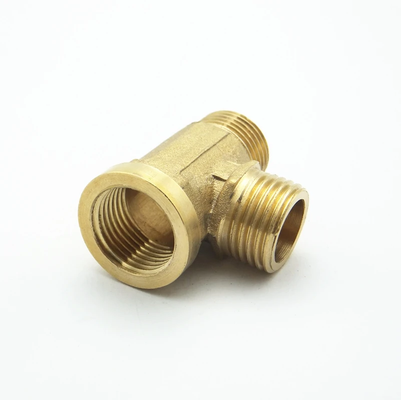 1/2 &quotBSP Female x 1/2&quot BSP Male Thread Tee Type 3 Way Brass Pipe Fitting Adapter Coupler коннектор для воды|bsp male