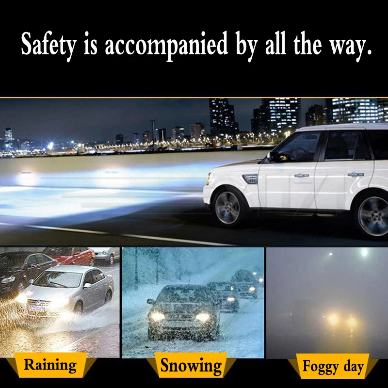 Светодиодный светильник s автомобильный лампа для автомобиля с линзами H4 60 Вт