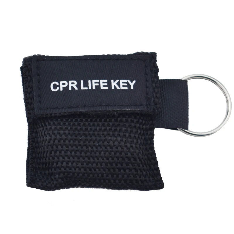 Новинка, 10 шт./лот, медицинская маска для реаниматора CPR, брелок для наружного применения, одноразовая маска для дыхания, первой помощи, маска для реаниматора