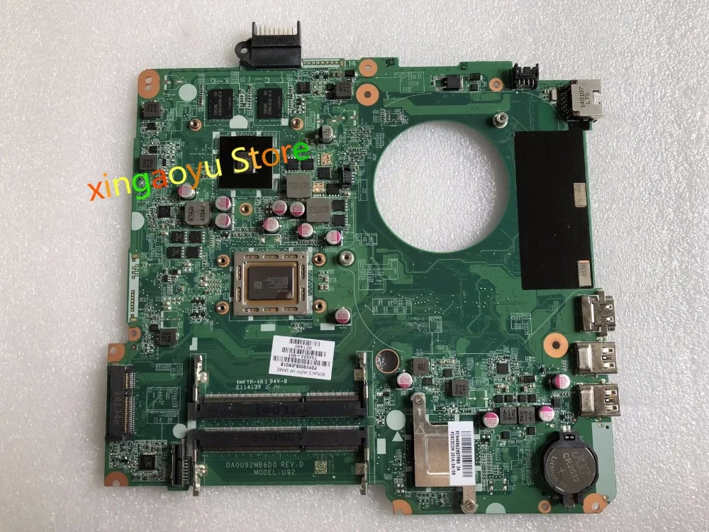 Материнская плата для ноутбука HP Pavilion 15-N 15Z 15-n037so 15-n002la 734824-501 734824-001 DA0U92MB6D0
