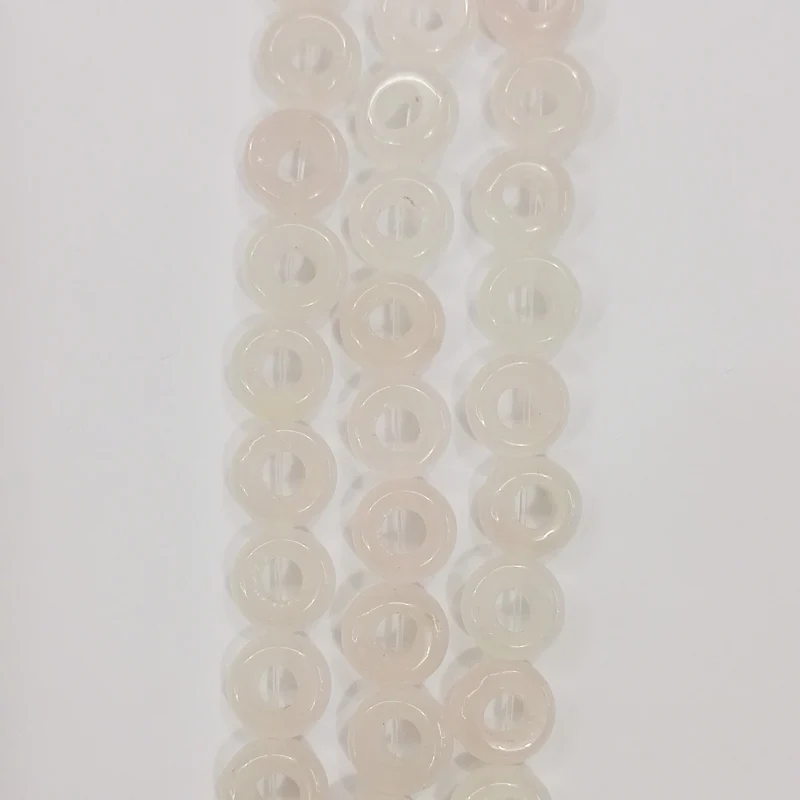 Оптовая продажа 36 шт. розовые бусины круглой формы с большим отверстием из