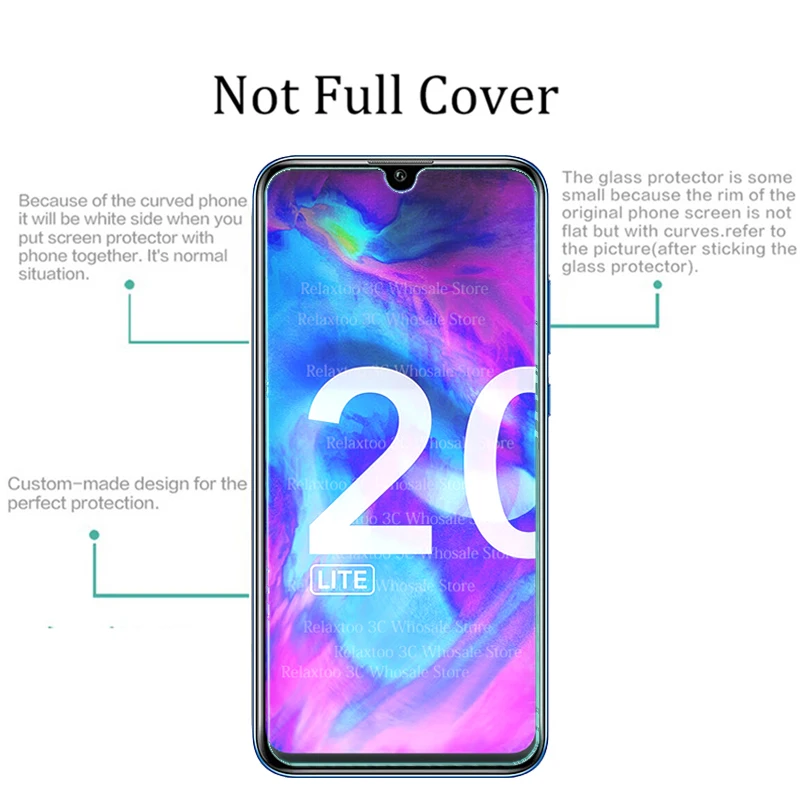2 в 1 Защитное стекло для объектива камеры на honor 20 lite HRY LX1T Защита экрана huawei light