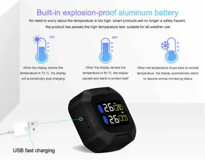 M3-B беспроводной мотоцикл TPMS реального времени шин Давление мониторинга Системы