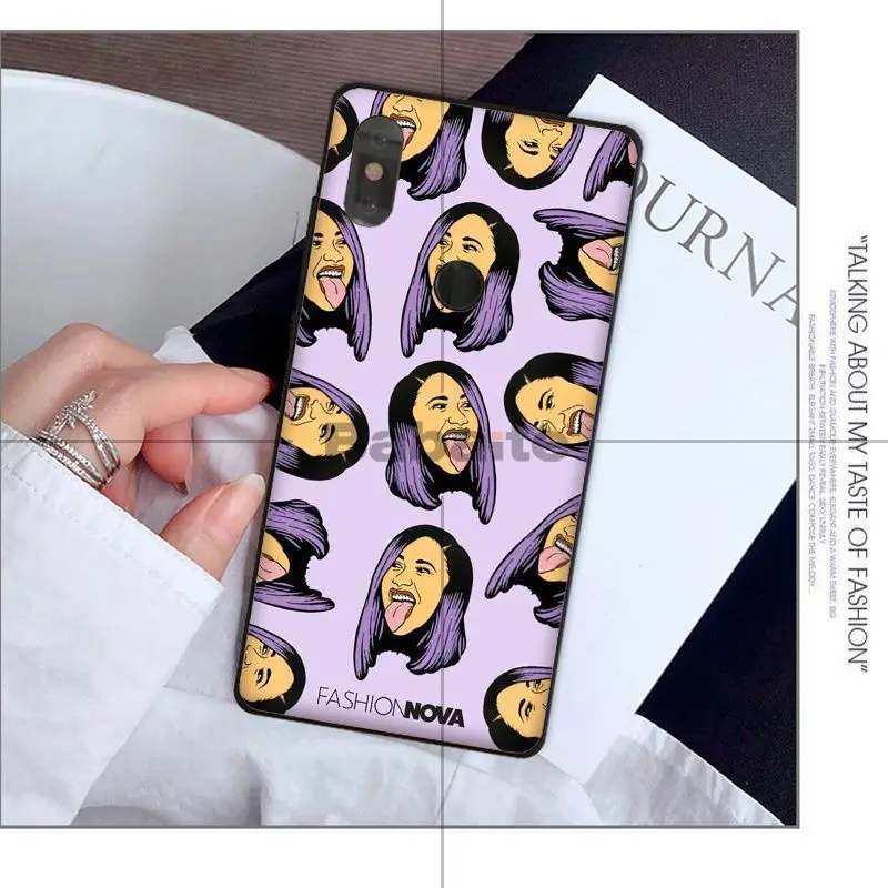 Babaite American Rap Singer Cardi B Coque Shell Phone Case for Xiaomi Mi 8 SE 6 Note 3 MIX 2 2S Cover | Мобильные телефоны и