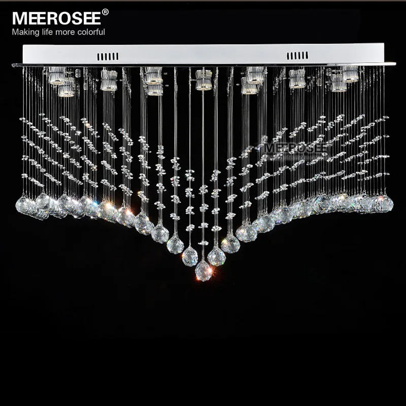 Прямоугольный хрустальный светильник потолочный K9 хрустальная лампа потолочные